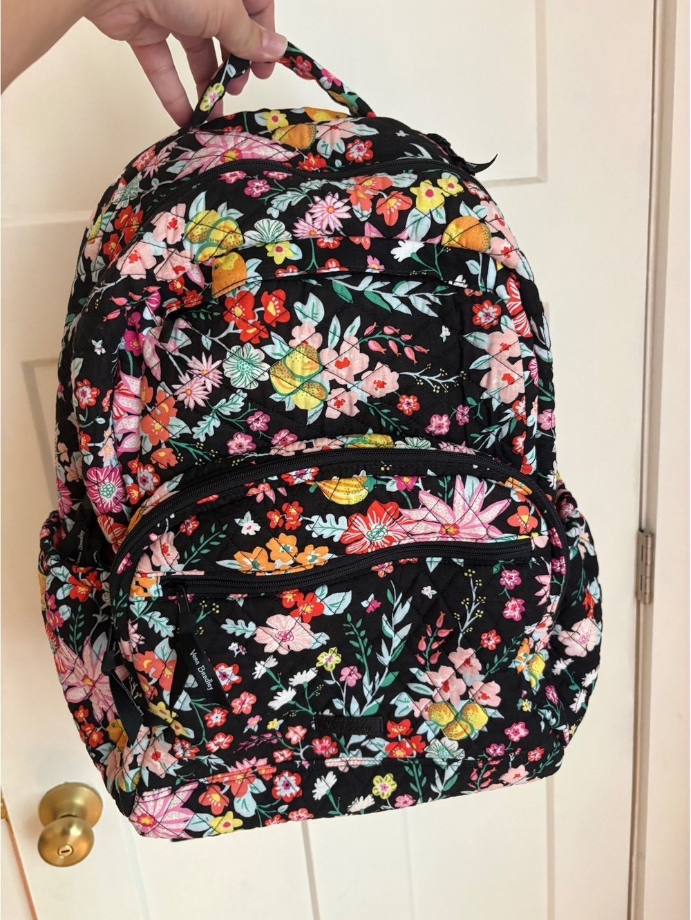 Vera Bradley citrus twist quilted backpack XL